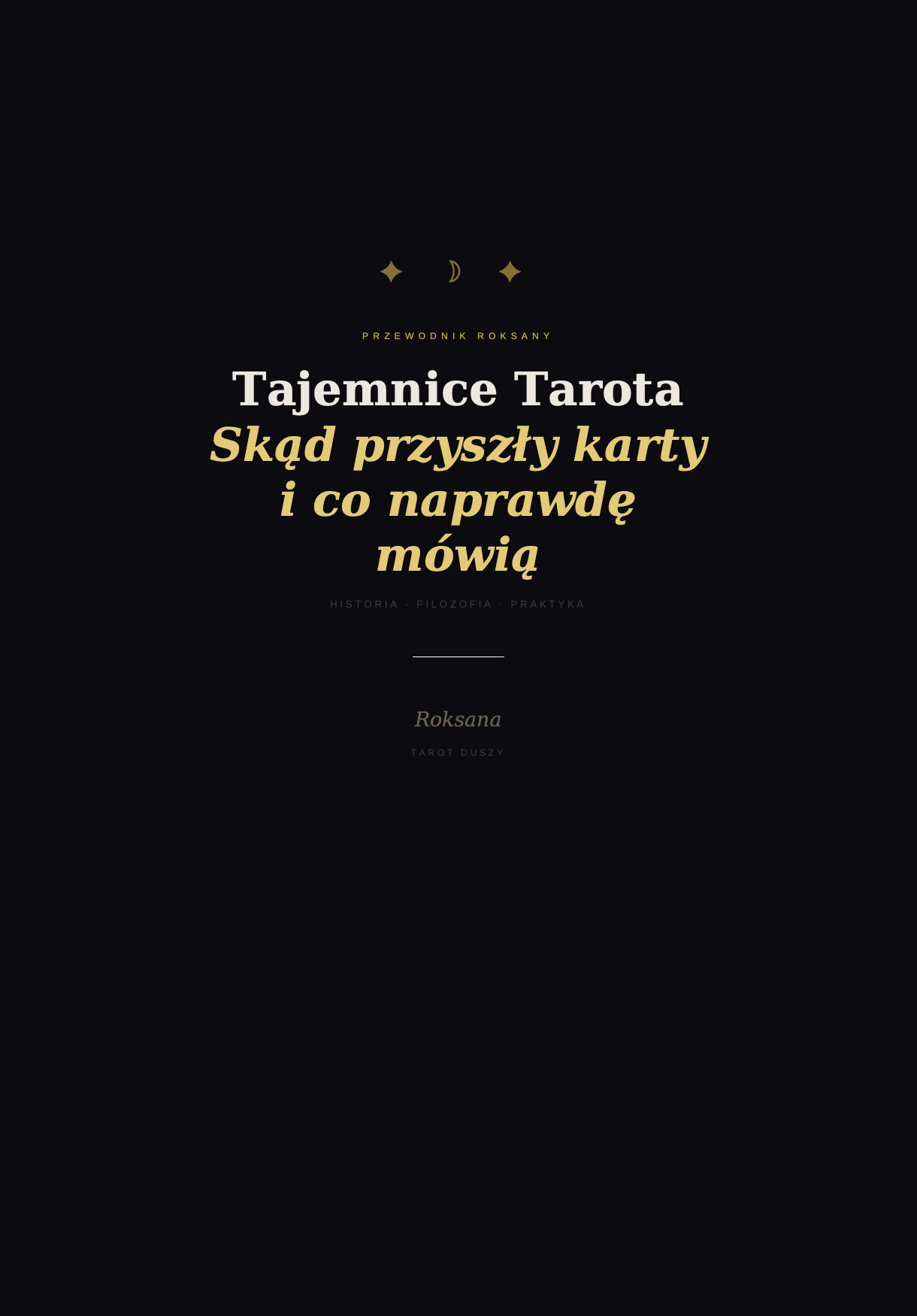Tajemnice Tarota — okładka przewodnika PDF